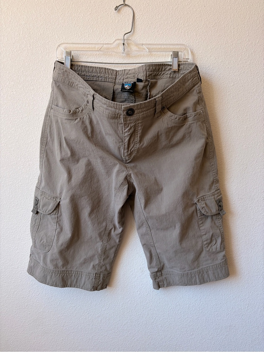 Kuhl Women's 14 Cargo Shorts - Light Green Khaki